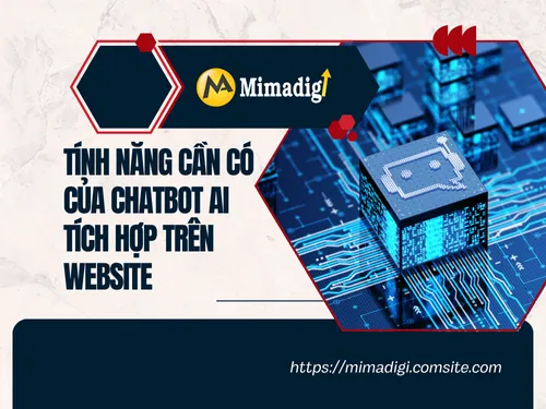 Thiết kế website tích hợp chatbot AI của mimadigi