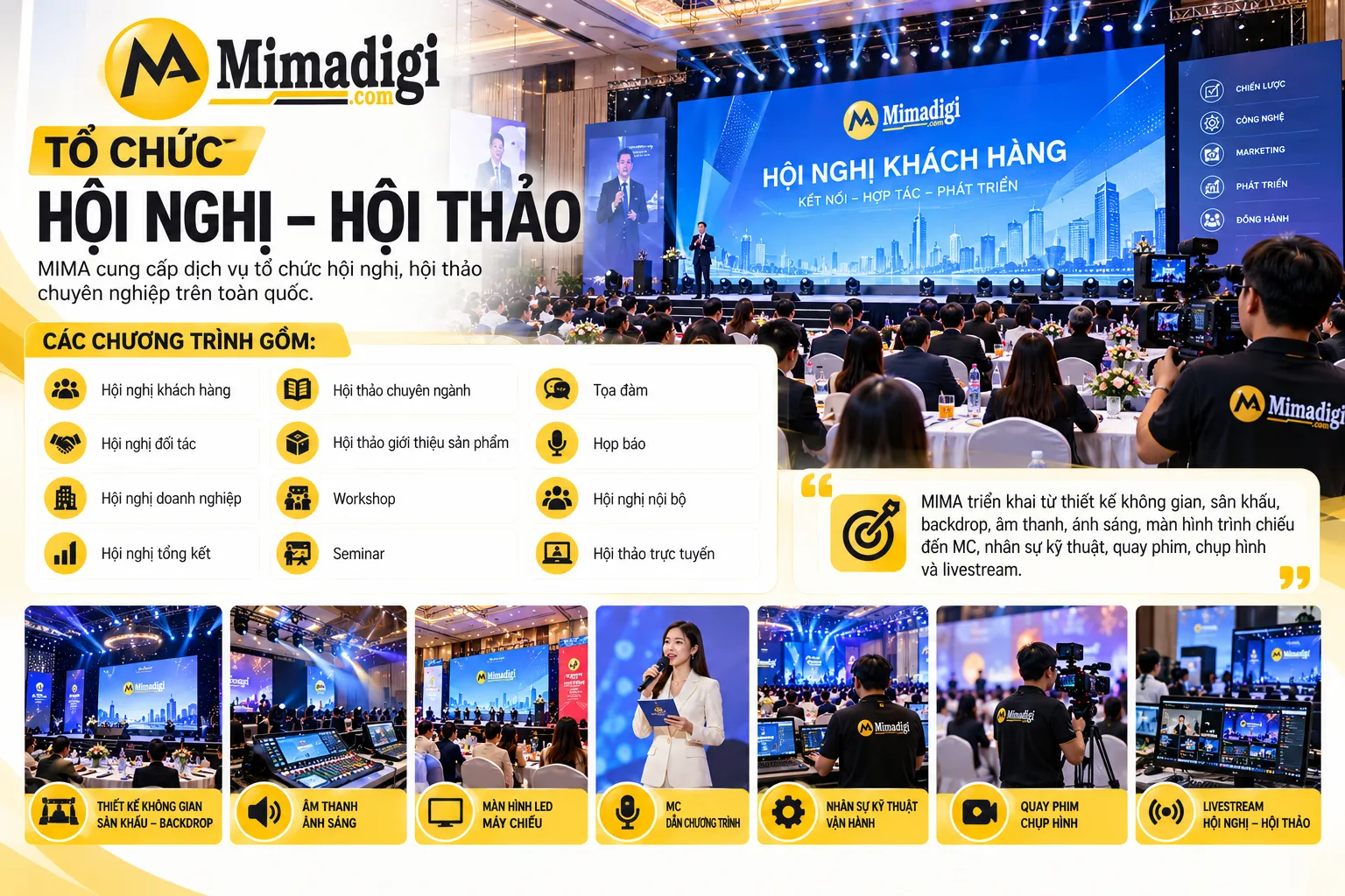 Tổ chức hội nghị hội thảo MIMA