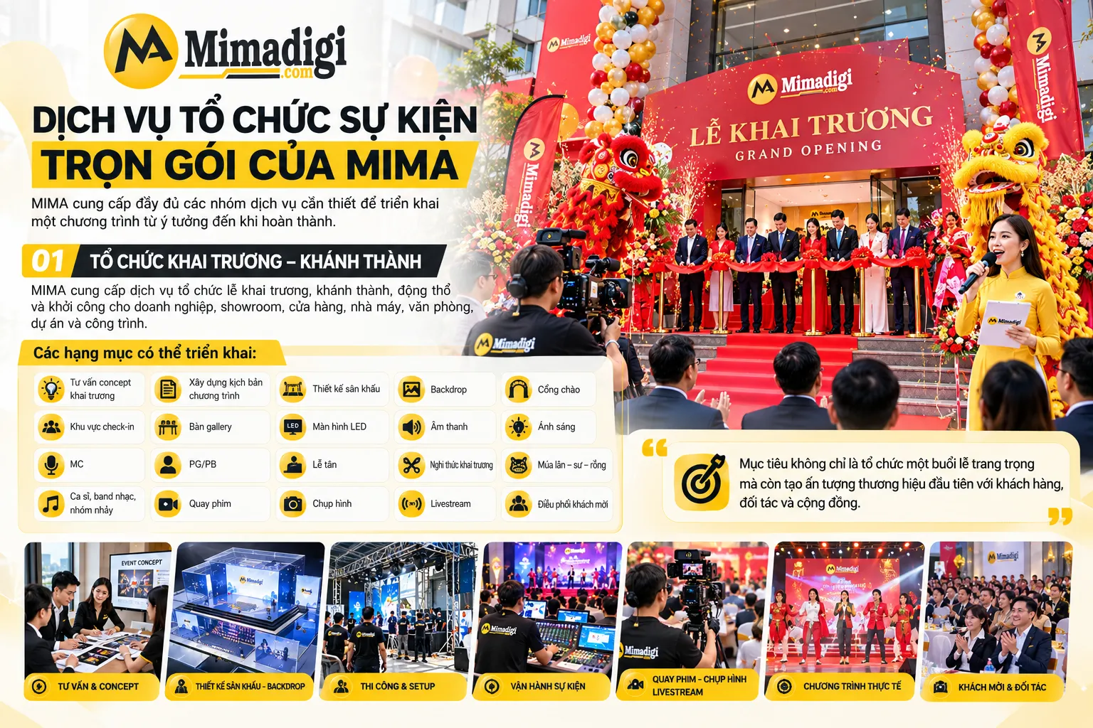 Tổ chức khai trương khánh trình MIMA