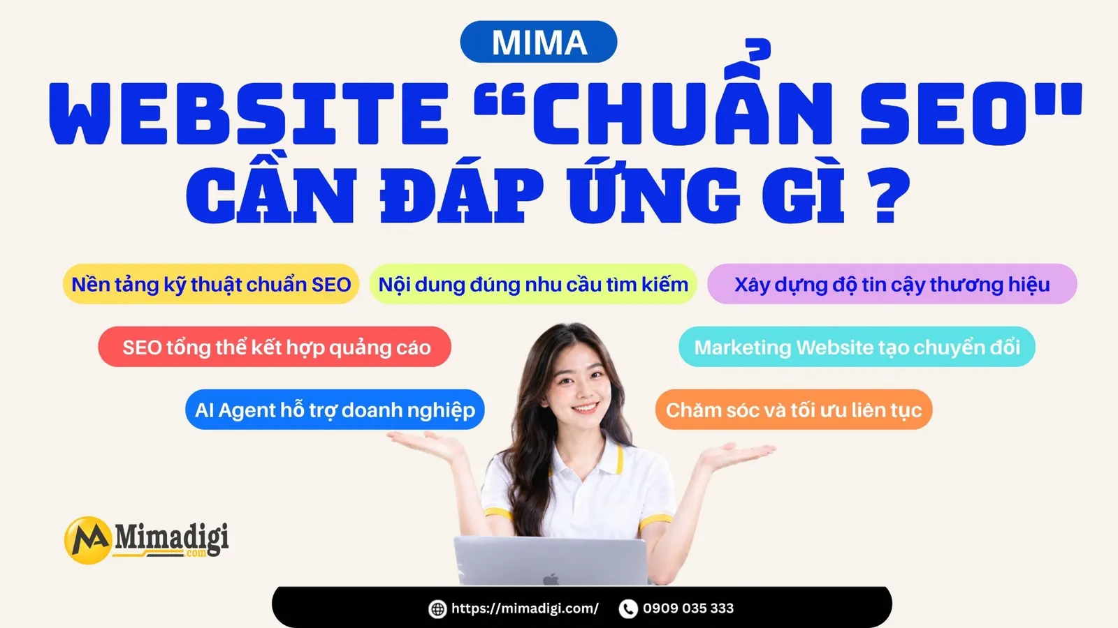 Các tiêu chí xây dựng website chuẩn SEO từ kỹ thuật, nội dung đến trải nghiệm người dùng và chuyển đổi khách hàng