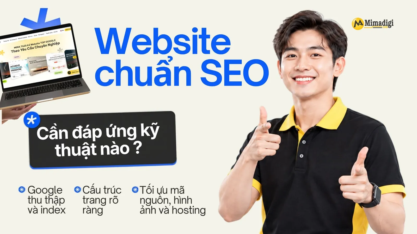 Các tiêu chí kỹ thuật website chuẩn SEO gồm lập chỉ mục Google, cấu trúc trang, tốc độ tải và khả năng thu thập dữ liệu