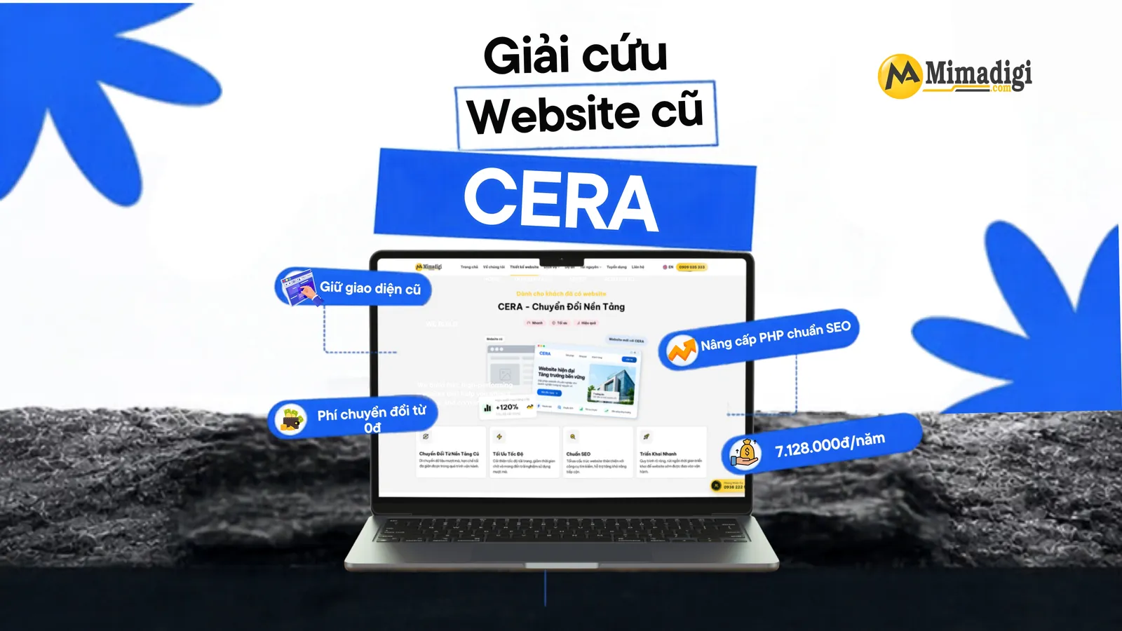 CERA nâng cấp nền tảng kỹ thuật website cũ mà không thay đổi giao diện