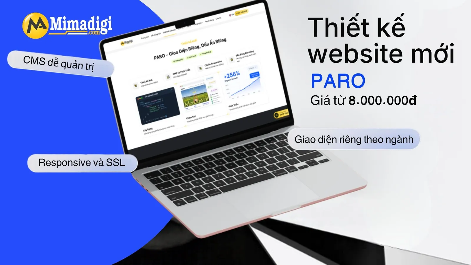 PARO thiết kế website theo yêu cầu kết hợp AI Content SEO