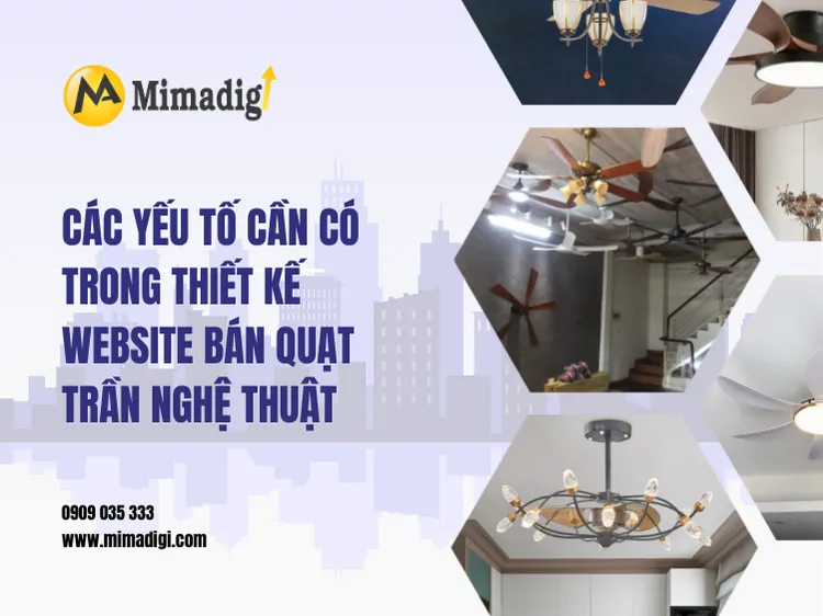 Artistic Ceiling Fan Website Design