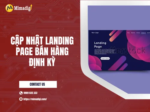 Regular Landing Page Updates for Sales
