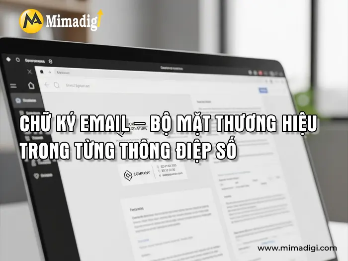 Tạo chữ ký email chuyên nghiệp cho thương hiệu doanh nghiệp