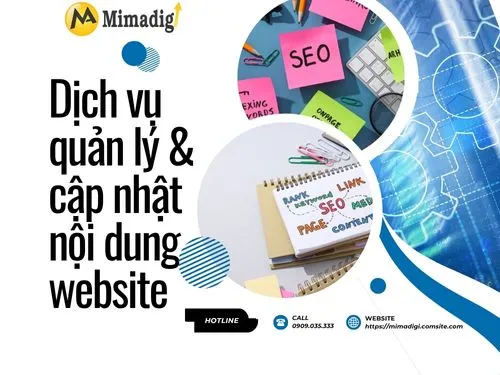 Dịch vụ quản lý & cập nhật nội dung website