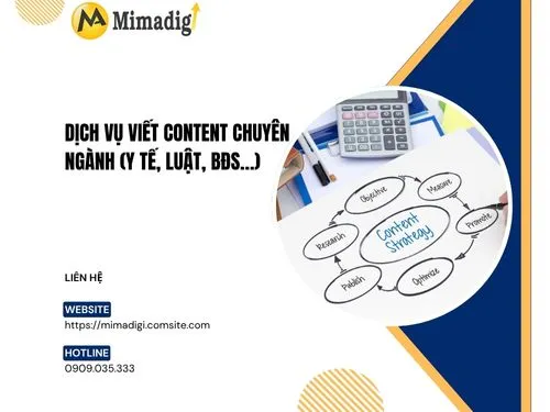Dịch vụ viết content chuyên ngành (y tế, luật, BĐS…)