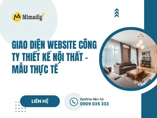 Interior Design Company Website Interface