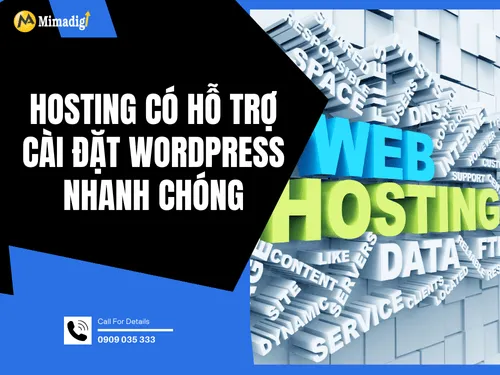 Hosting with Quick WordPress Installation Support