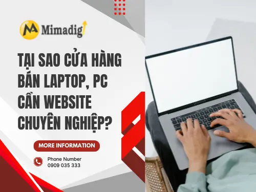 Thiết kế website bán laptop, PC tại Bình Dương