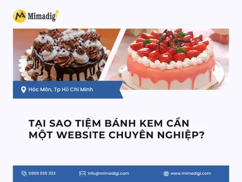 Cake Shop Website Design – Online Bakery in Ho Chi Minh City