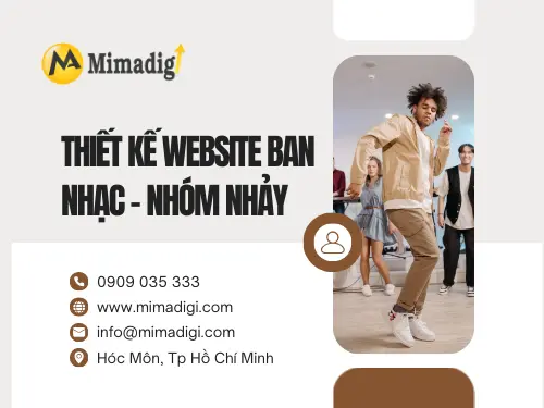 Thiết kế website ban nhạc - nhóm nhảy