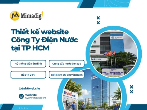 Website design for electrical and plumbing companies in Ho Chi Minh City