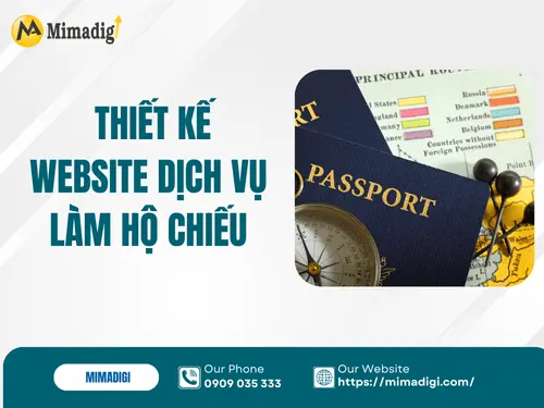 Thiết kế website dịch vụ làm hộ chiếu