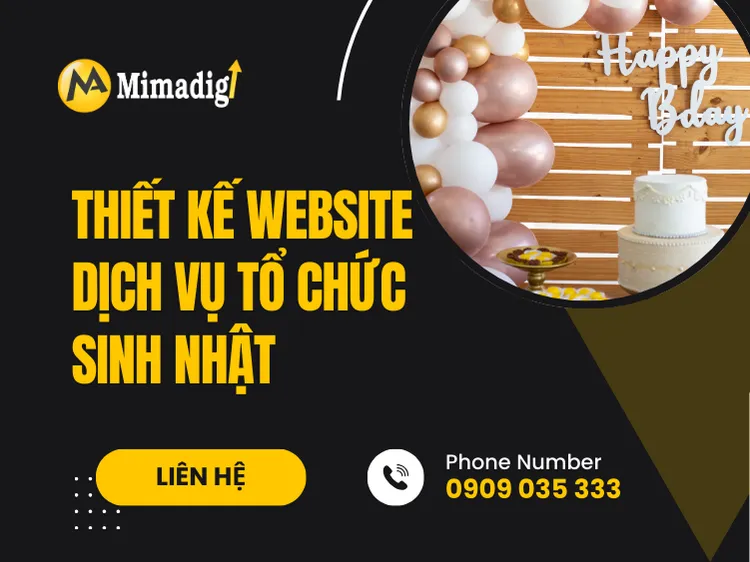 Birthday Party Planning Website Design
