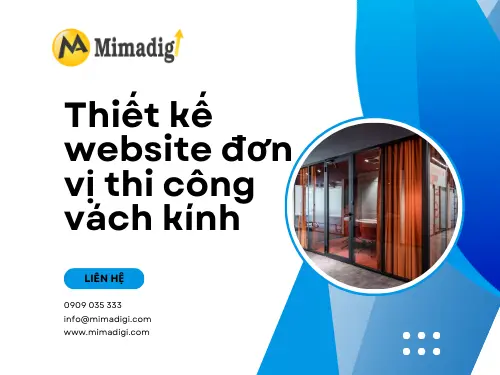 Thiết kế website đơn vị thi công vách kính