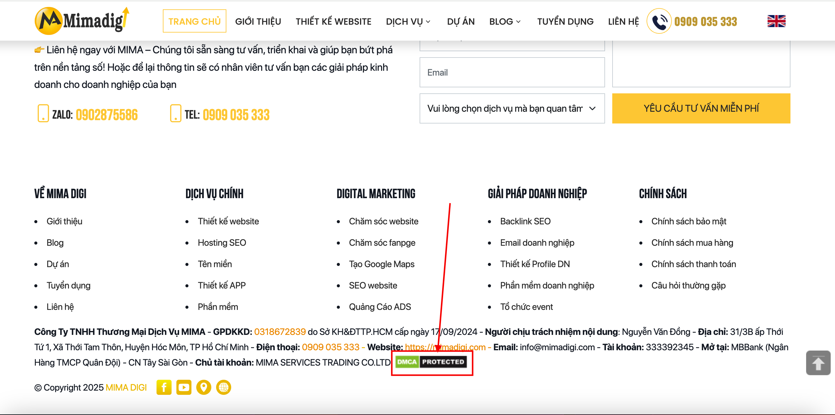 Cách Khai Báo DMCA Của Website - Bảo Vệ Bản Quyền Website
