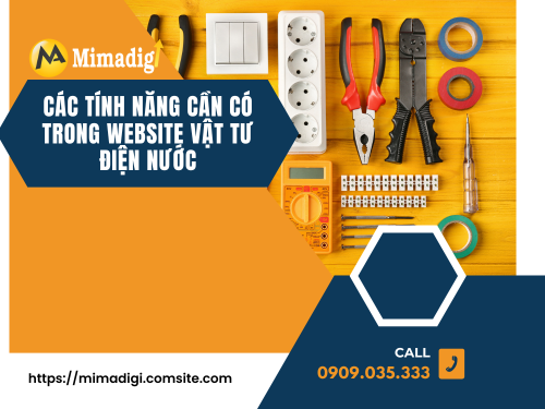 Thiết kế website vật tư điện nước tại mimadigi