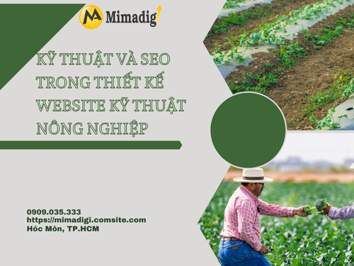 Thiết kế website dịch vụ kỹ thuật canh tác tại mimadigi