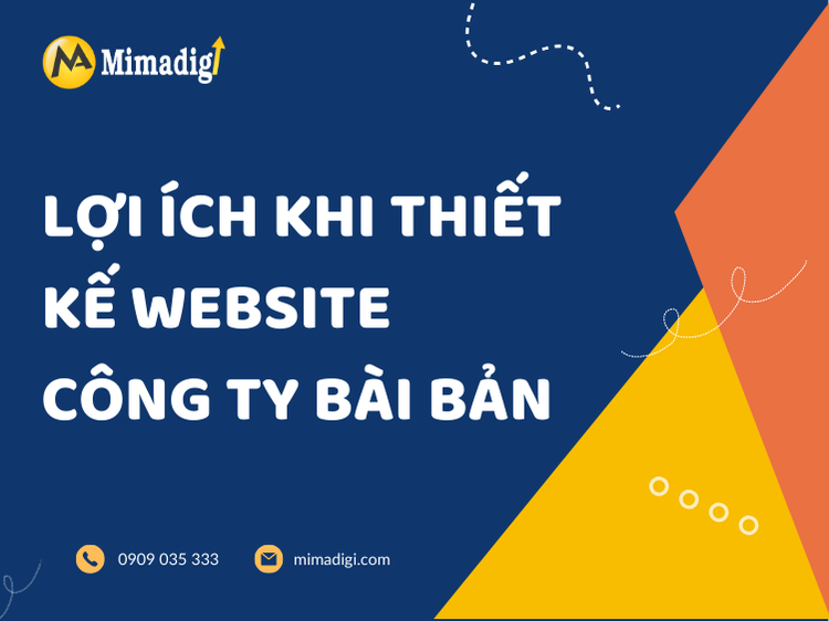 Benefits of designing a professional company website at mima