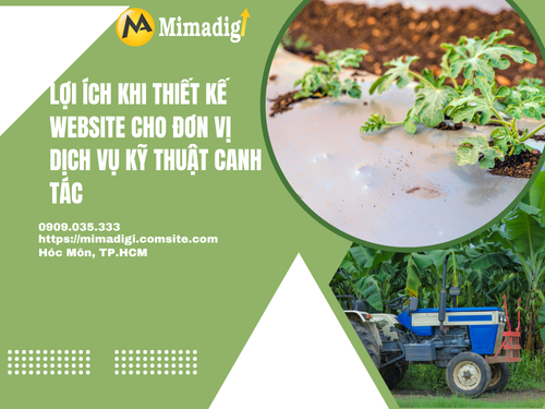 Thiết kế website dịch vụ kỹ thuật canh tác tại mimadigi
