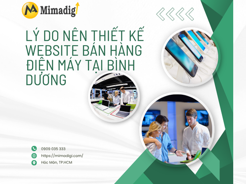 Thiết kế website cửa hàng điện máy tại Bình Dương