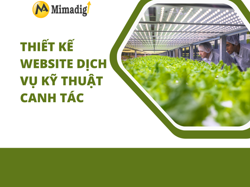 Thiết kế website dịch vụ kỹ thuật canh tác tại mimadigi