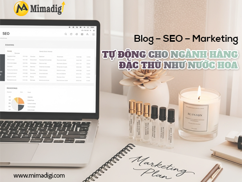 Thiết kế website bán nước hoa tại mimadigi