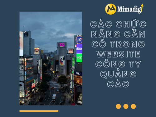 Thiết kế website công ty quảng cáo tại Sài Gòn của mimadigi