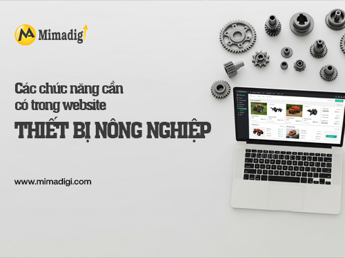 Thiết kế website cung cấp thiết bị nông nghiệp tại mimadigi
