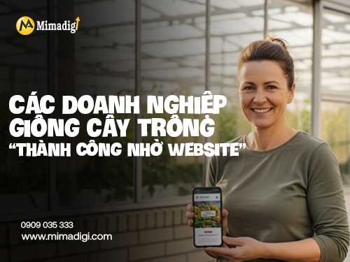 Thiết kế website công ty giống cây trồng tại mimadigi