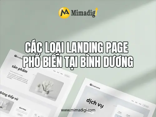 Thiết kế website landing page chạy quảng cáo tại Bình Dương mimadigi
