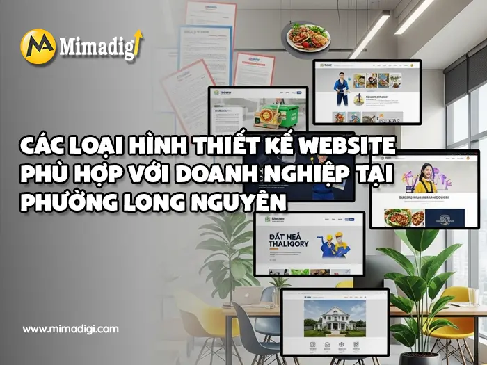 Thiết kế website Phường Long Nguyên tại mimadigi