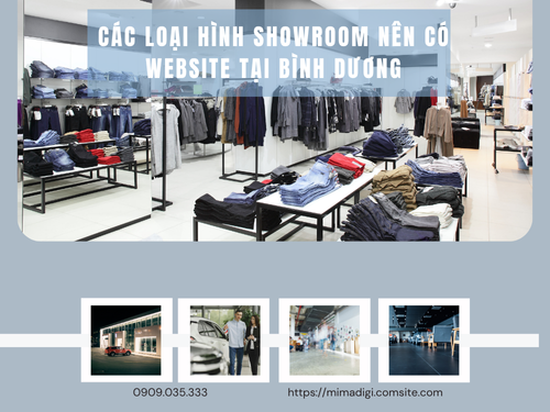Thiết kế website showroom tại Bình Dương của mimadigi