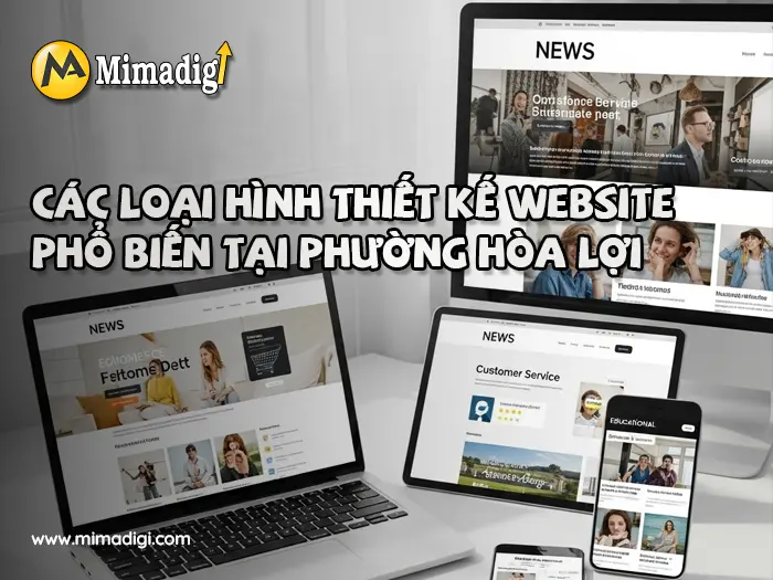 Thiết kế website Phường Hòa Lợi tại mimadigi