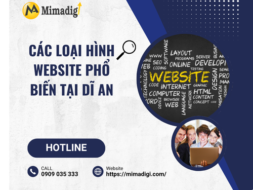 Công ty làm website tại Dĩ An của mimadigi