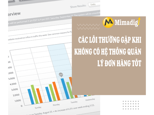 Website quản lý đơn hàng tại mimadigi