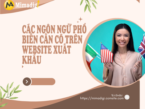 Website đa ngôn ngữ xuất khẩu tại mimadigi