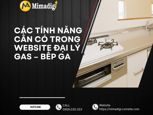 Thiết kế website đại lý gas, bếp ga tại mimadigi