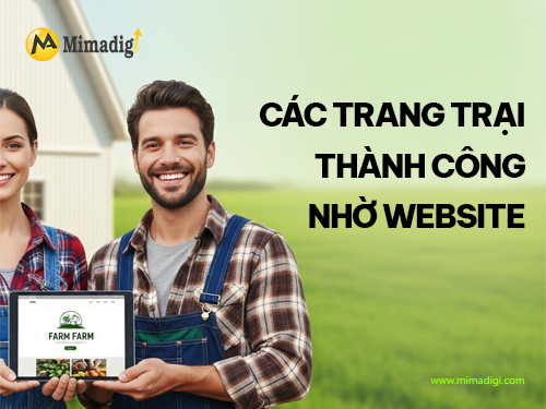 Thiết kế website trang trại chăn nuôi tại mimadigi