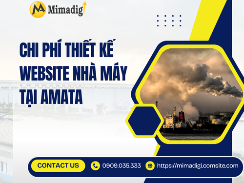 Thiết kế web nhà máy tại KCN Amata của mimadigi