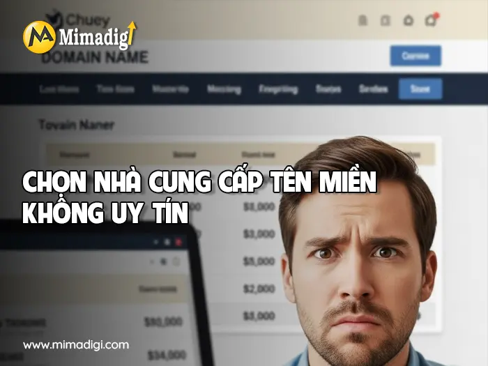 Sai lầm khi chọn tên miền. Công ty mimadigi