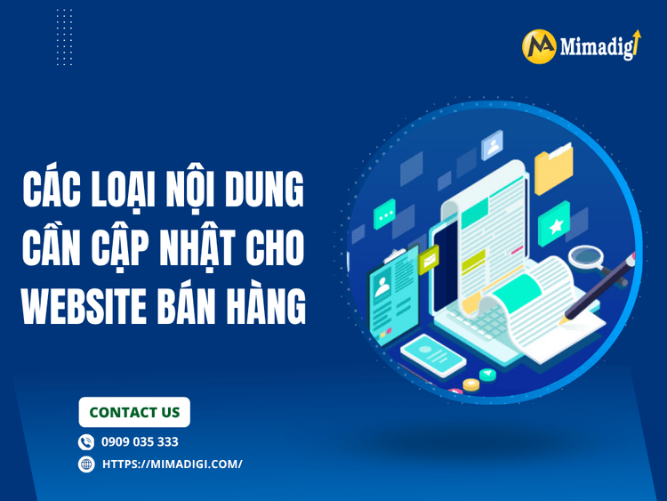 Types of content to update for e-commerce websites at MIMA