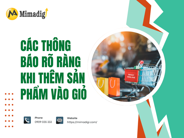 Clear notifications when adding products to the cart at MIMA