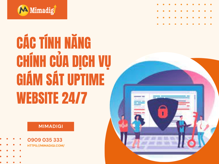 Key features of 24/7 website uptime monitoring service at MIMA