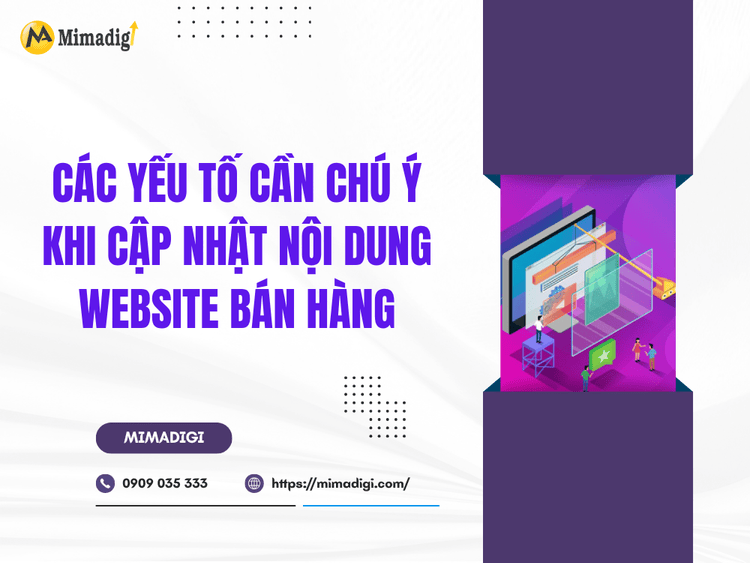 Factors to consider when updating e-commerce website content at MIMA