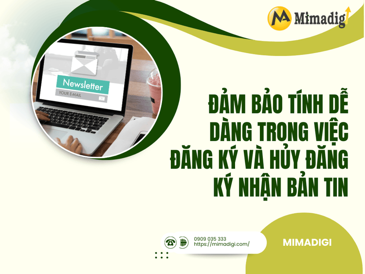 Ensure ease of subscribing and unsubscribing from newsletters at MIMA