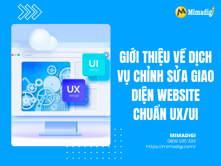 Introduction to UX/UI standard website interface redesign service at MIMA