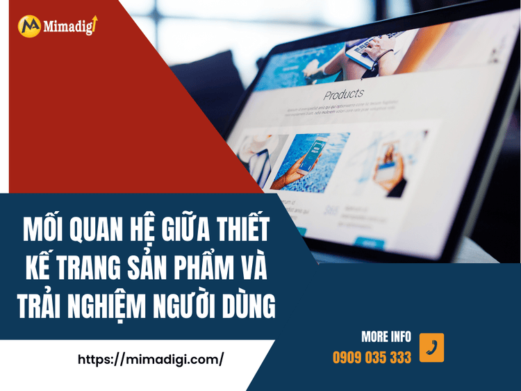 The relationship between product page design and user experience at MIMA